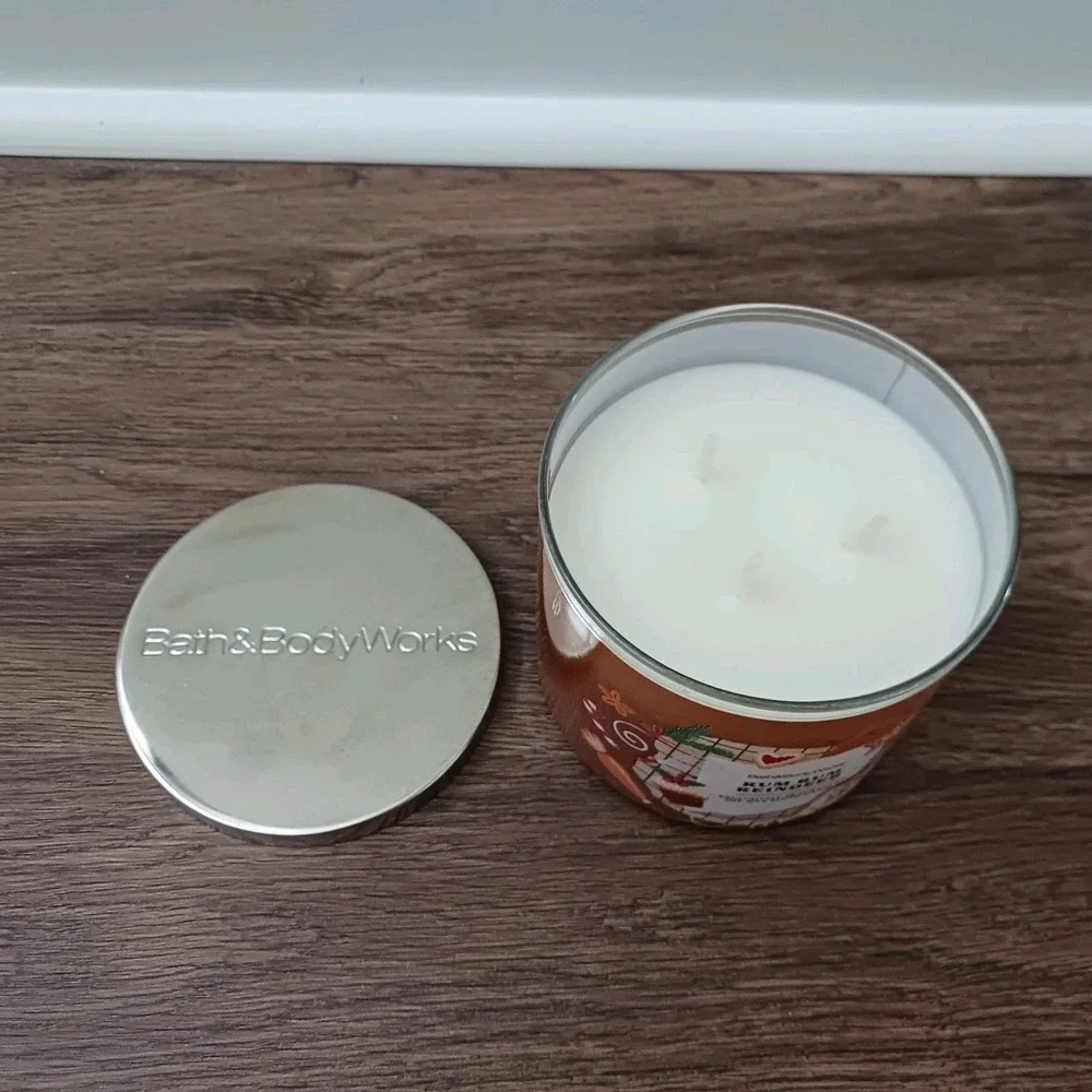 CHRISTMAS RUM RUM REINDEER~3 WICK CANDLE~Bath Body Works